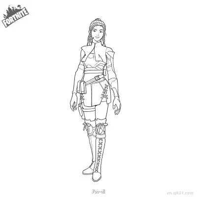 Free printable Yoo-Mi 02 Coloring Page - Free PDF Printable Fortnite Coloring Sheets coloring page